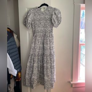 NWOT S/W/F Revolve Treasure Puff Sleeve Midi Dress XS
